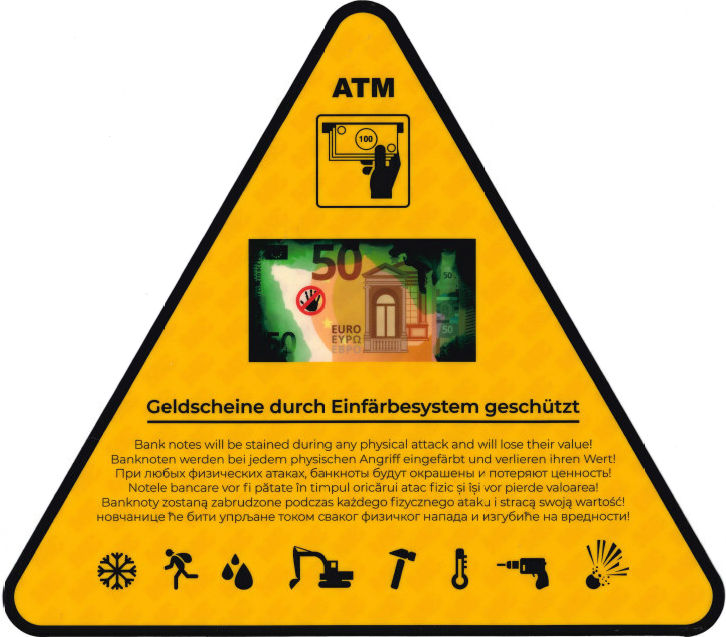 Hinweis auf Einfärbesystem