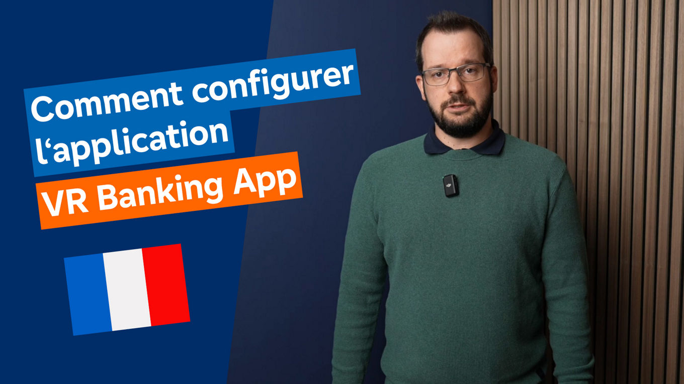 Einrichtung VR Banking App Französisch