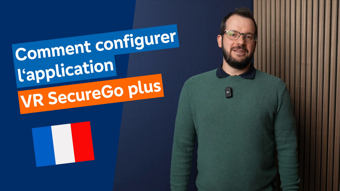 Einrichtung VR SecureGo plus App Französisch