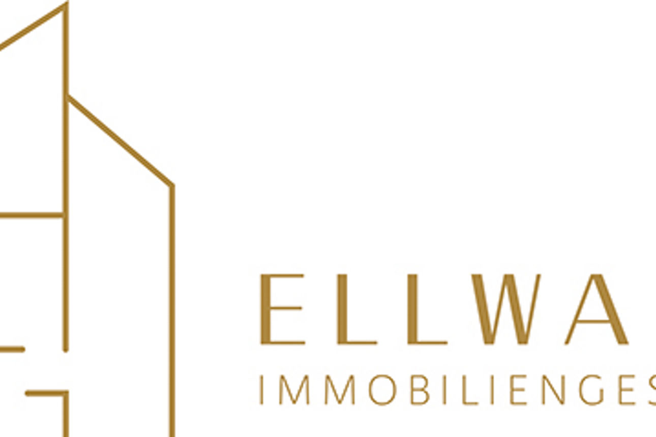 A logo representing Ellwangener Immobile- und Schaffungsgesellschaft, showcasing modern real estate development and innovatio