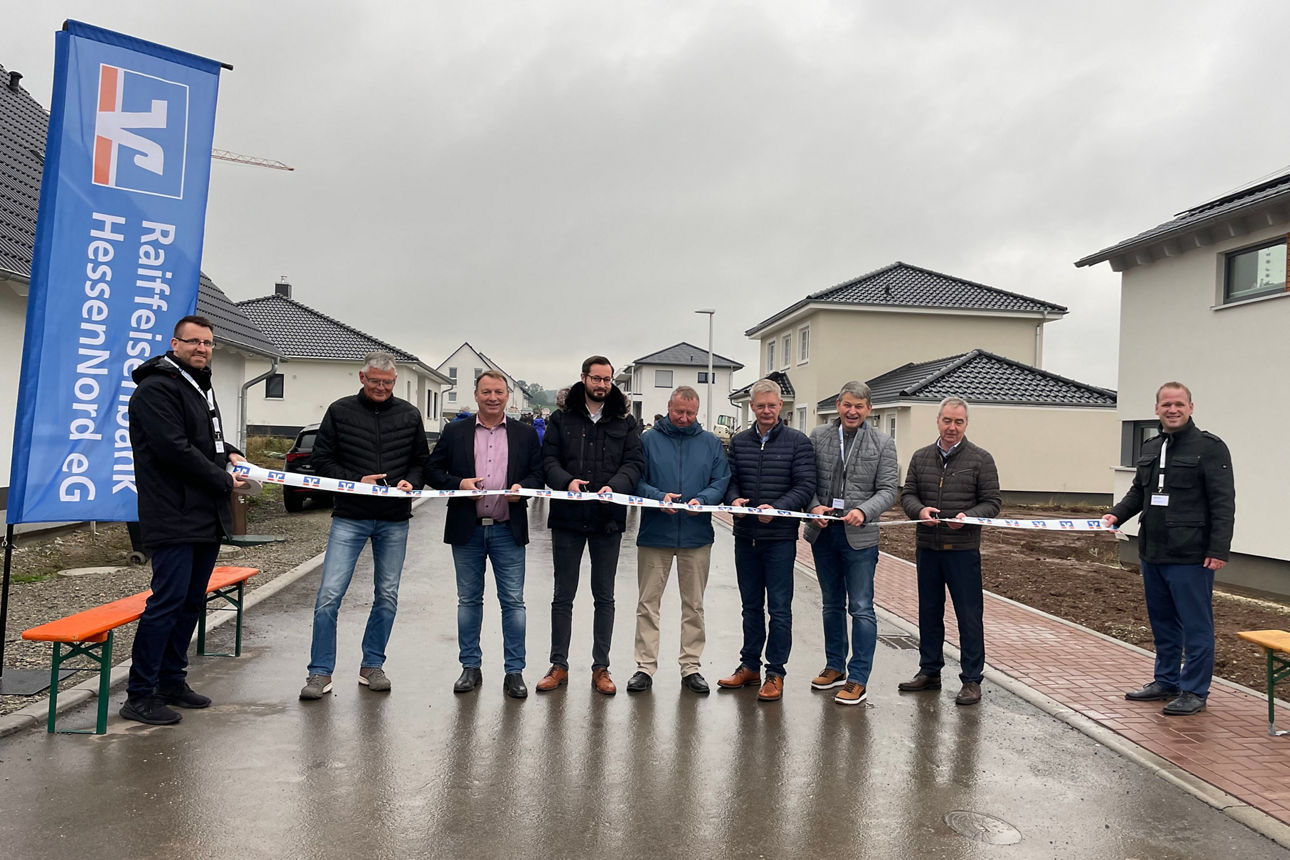 Feierliche Eröffnung des Baugebiets.