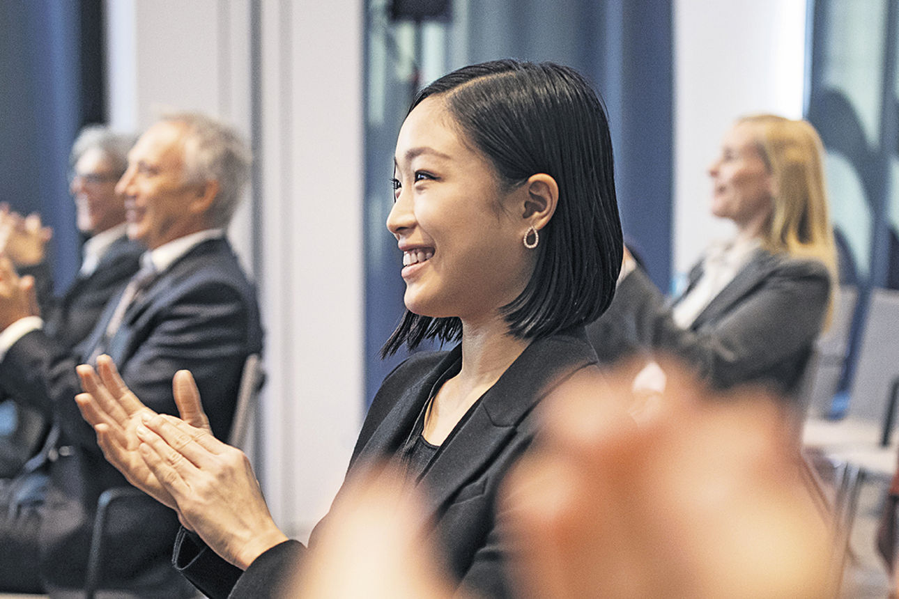 Darstellung eines klatschenden Auditoriums