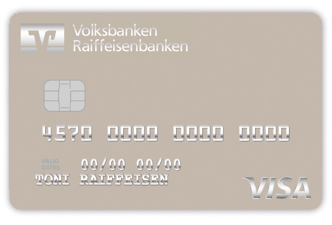 Kreditkartenabbildung ExclusiveCard Motiv Greige