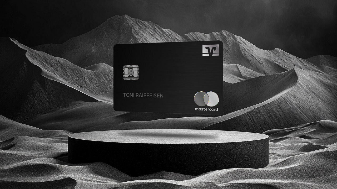 schwebende ExclusiveCard im Metalldesign