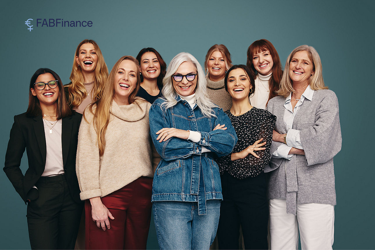 Foto mit einer heterogenen Gruppe an Frauen 