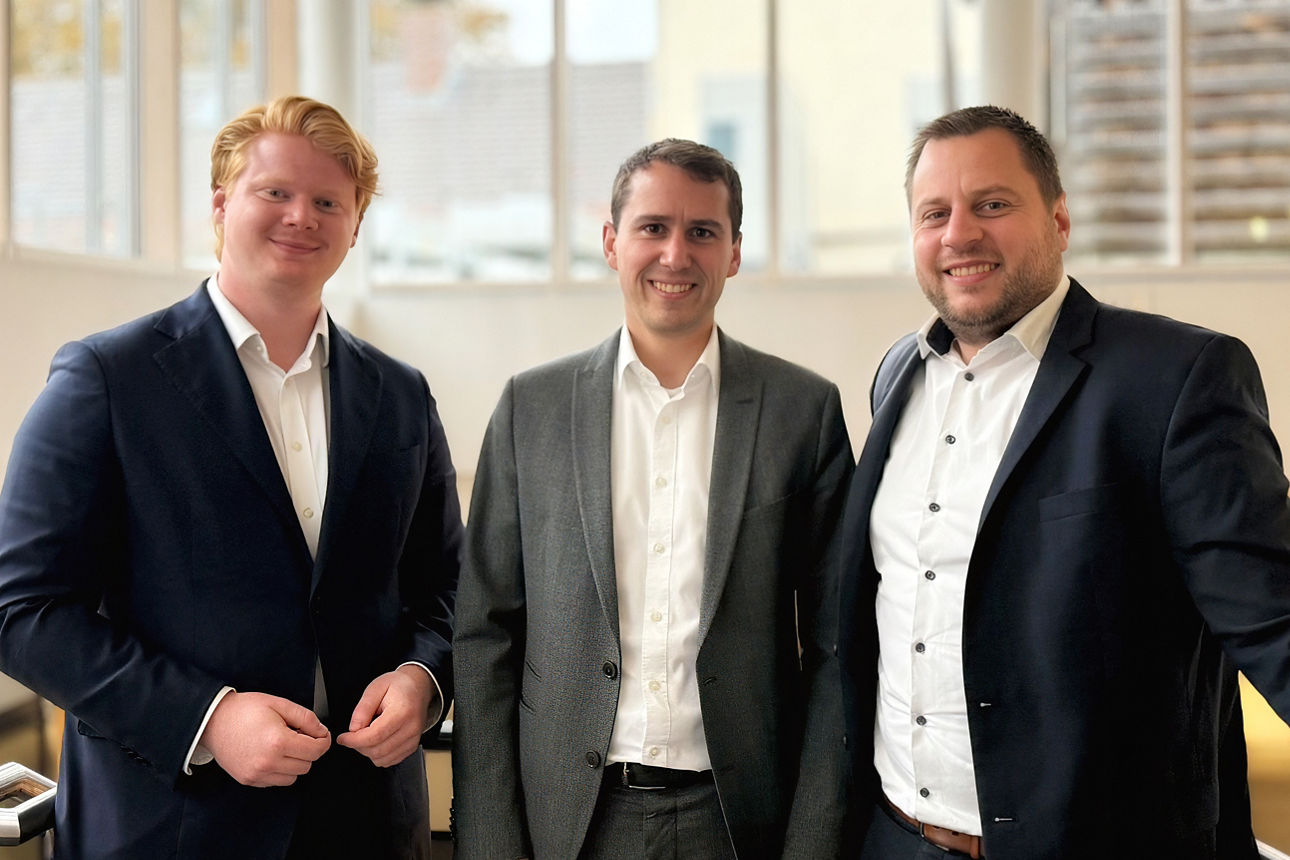 Gruppenfoto: Moritz Menth, Andreas Mend und Philip Straub (v. links n. rechts)