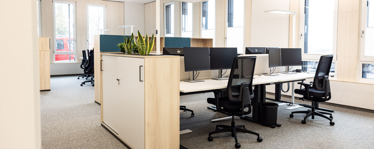Büro des Firmenkundenteams