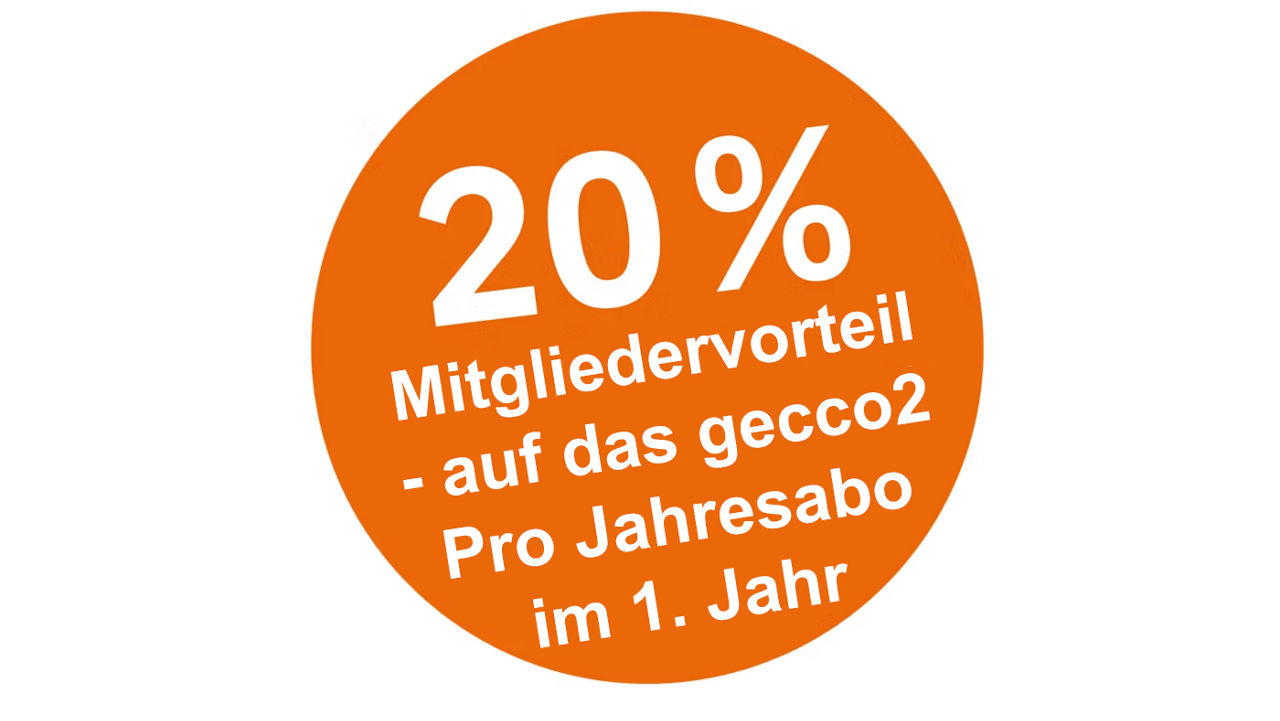 Banner zum 20%-Vorteil auf den Jahresabo-Preis für Mitglieder