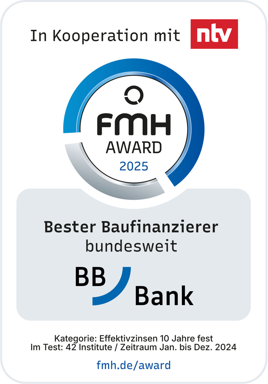 Testsiegel FMH Award Bester Baufinanzierer