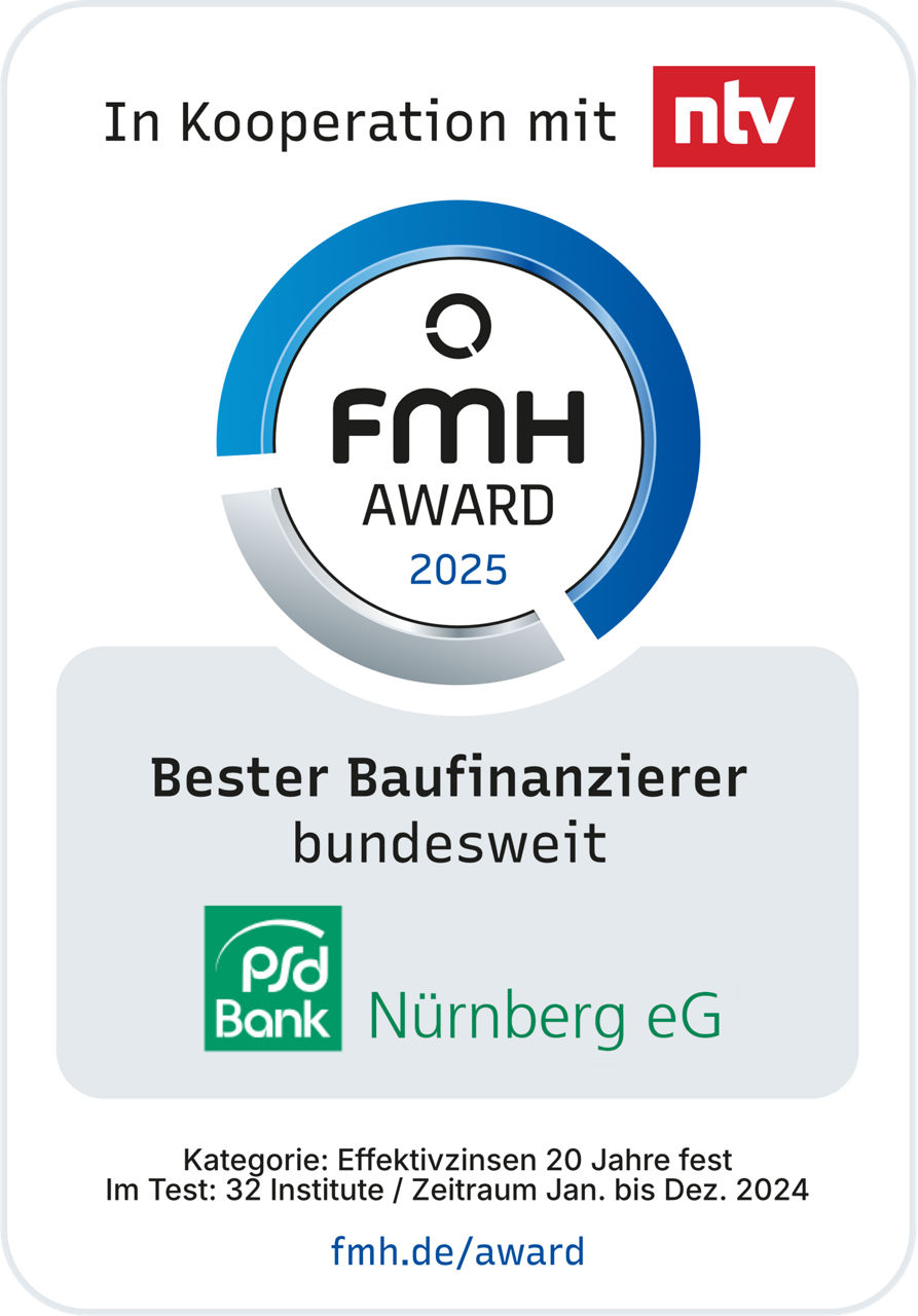 Auszeichung: FMH 2024 in der Kategorie Bester Baufinanzierer bundesweit