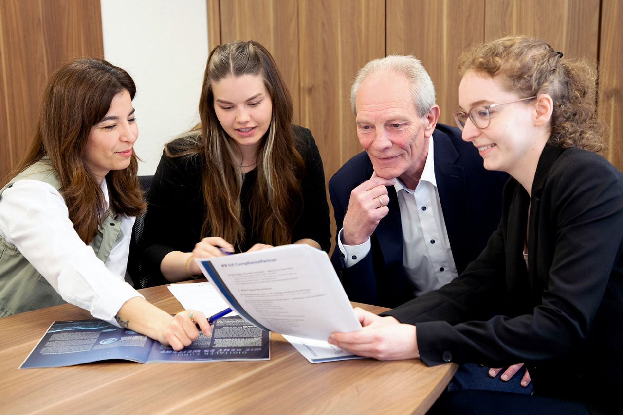 Mitarbeiter im Teammeeting