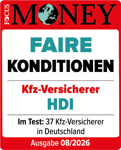 Focus Money Siegel - Faire Konditionen KFZ-Versicherung HDI 