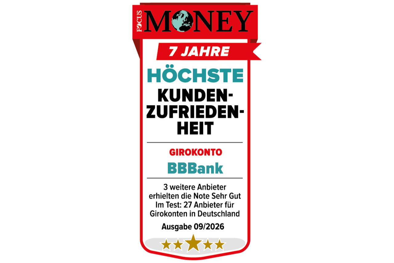 Testsiegel Focus Money höchste Kundenzufriedenheit