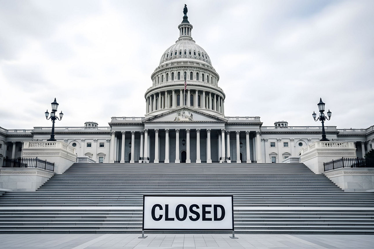 Das US-Kapitol ist aufgrund der Haushaltssperre der Regierung geschlossen.
