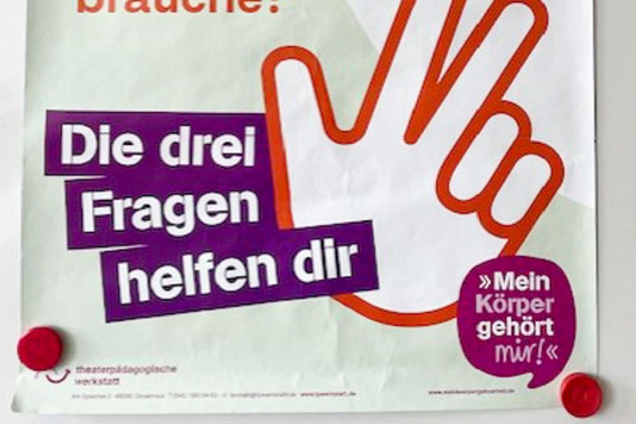 Flyer "Die drei Fragen helfen dir" 