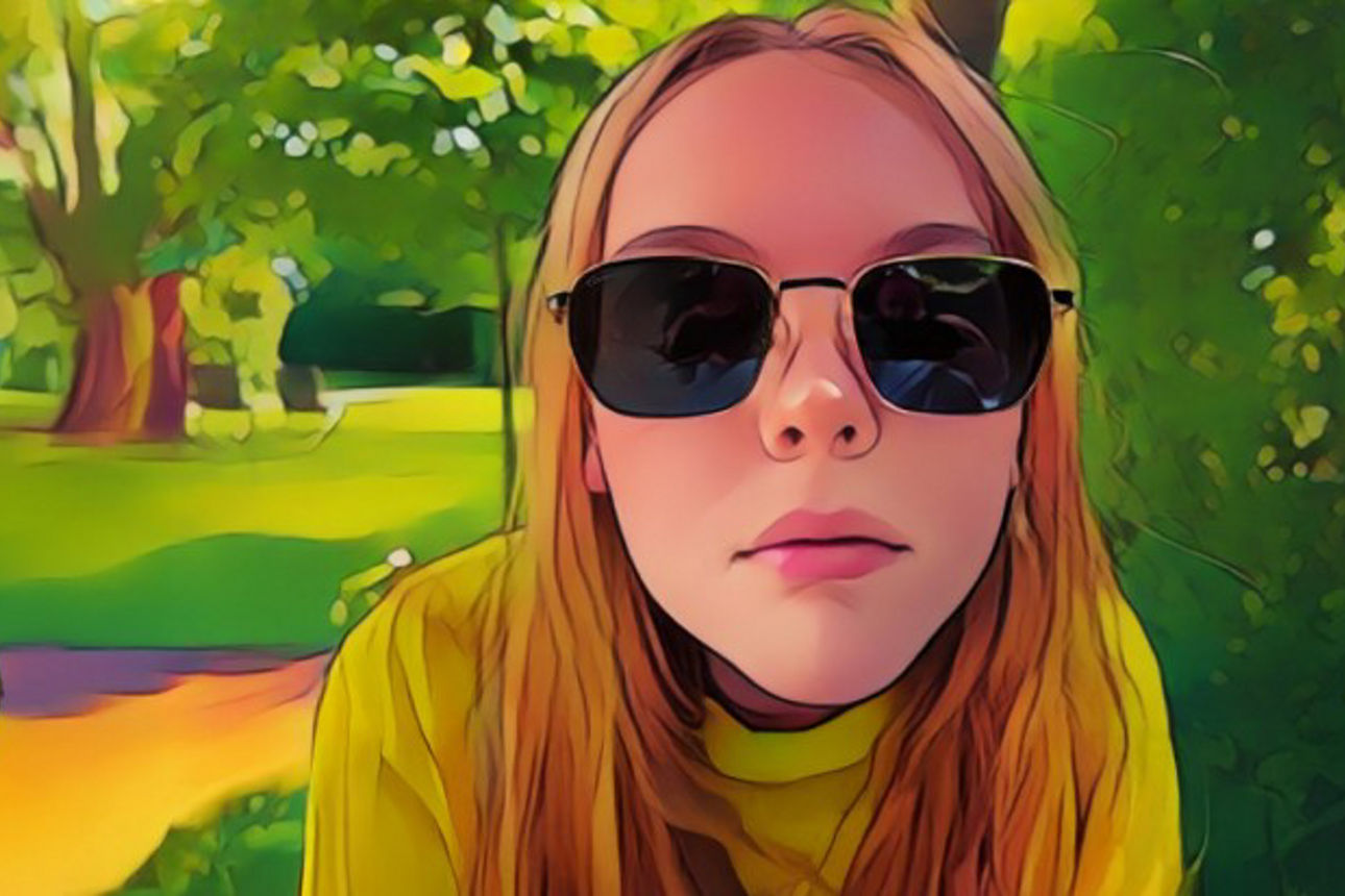 Mädchen mit Sonnenbrille