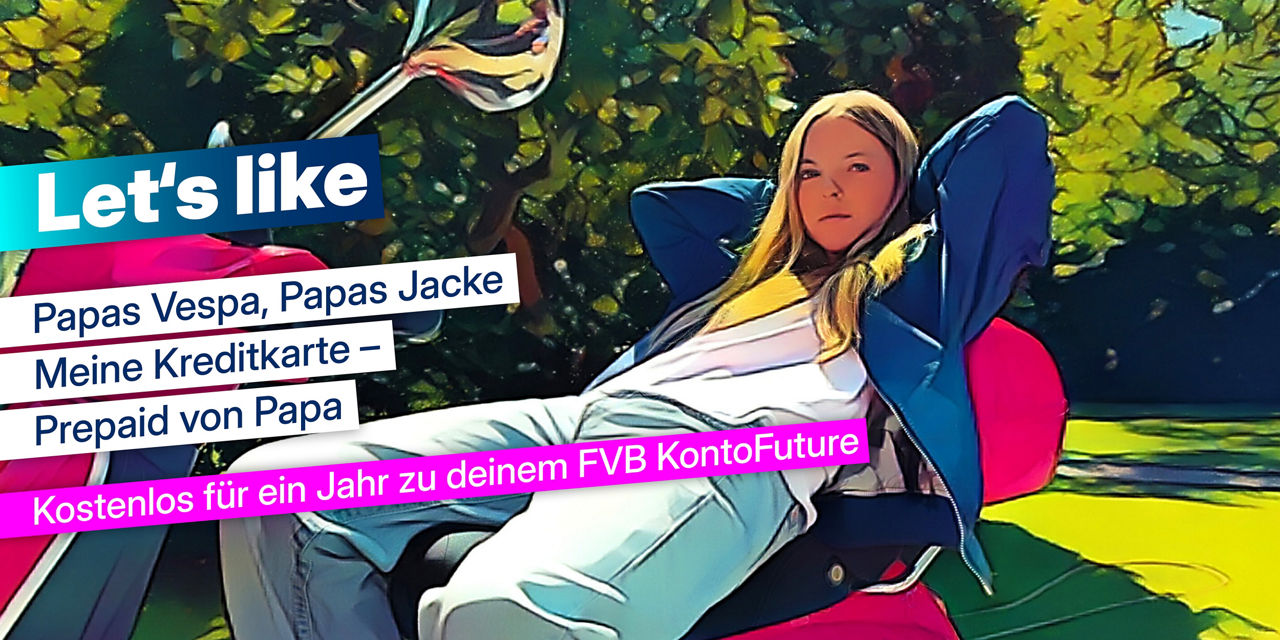 Mädchen chillt in einem Park