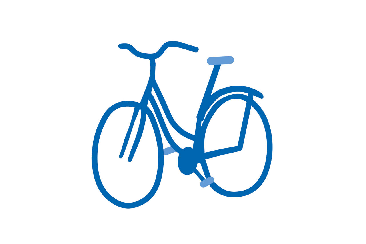 Illustration eines Fahrrads