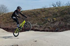 Felix auf dem BMX-Trail