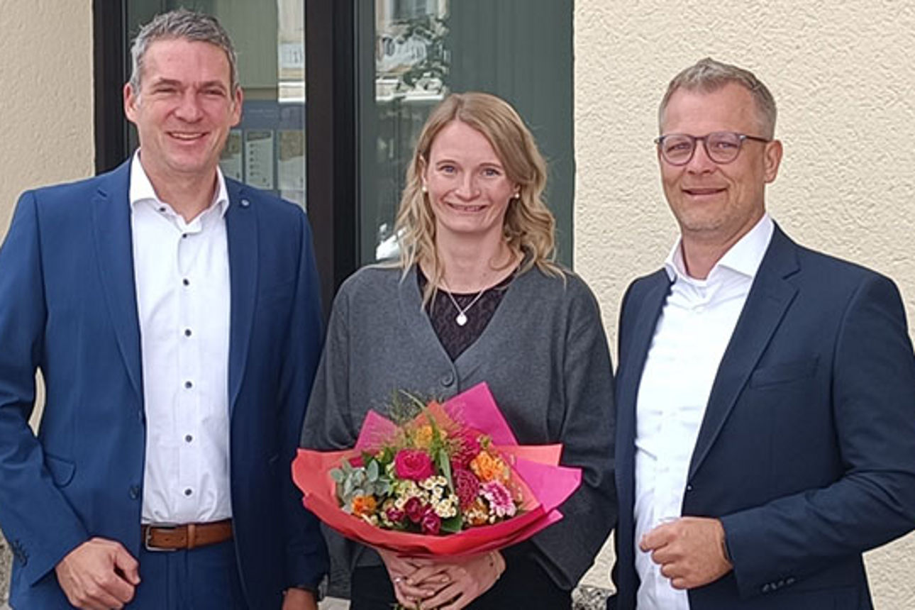 Herr Hechenthaler mit Frau Feuerreiter-Brindlinger und Herrn Bäsler
