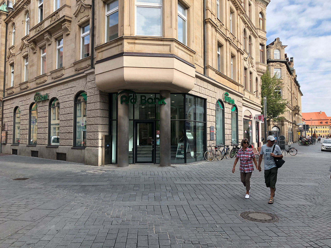 Die Filiale der PSD Bank Nürnberg in Bamberg. 