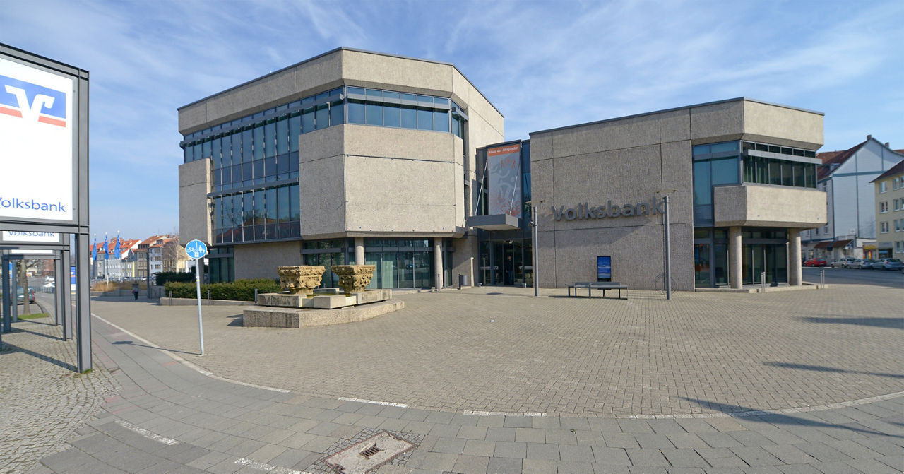 Außenansicht der Hauptstelle Hildesheim