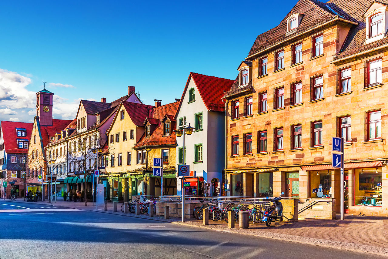 Gebäude der Fürther Altstadt