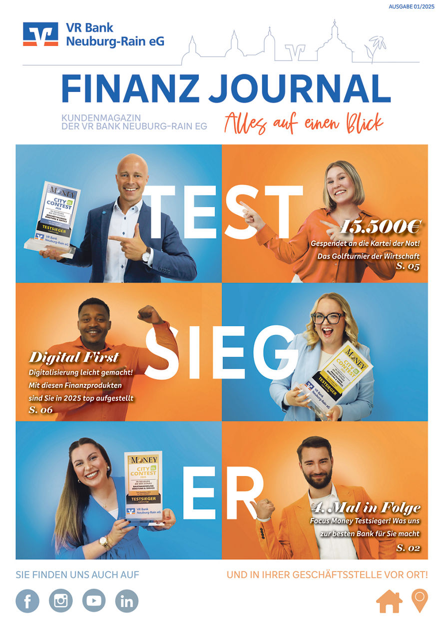 Cover der Finanz Journal Ausgabe Juli 2025
