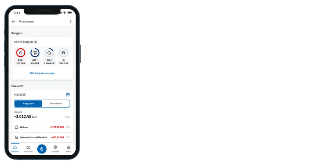 FinanzLotse: Budgets festlegen