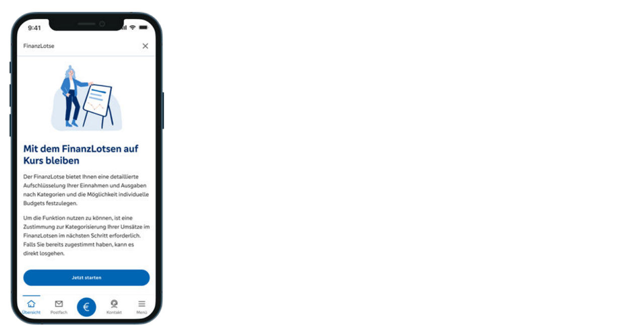 FinanzLotse Einrichtung in der VR Banking App