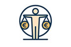 Icon Person mit Waagschalen mit Euro-Zeichen