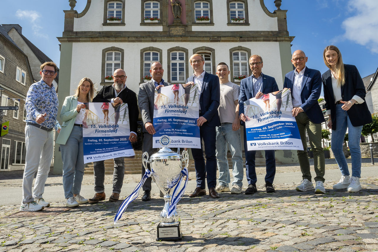 Anmeldephase für Volksbank Firmenlauf star-tet  Volksbank Brilon präsentiert 15. Auflage des Laufevents