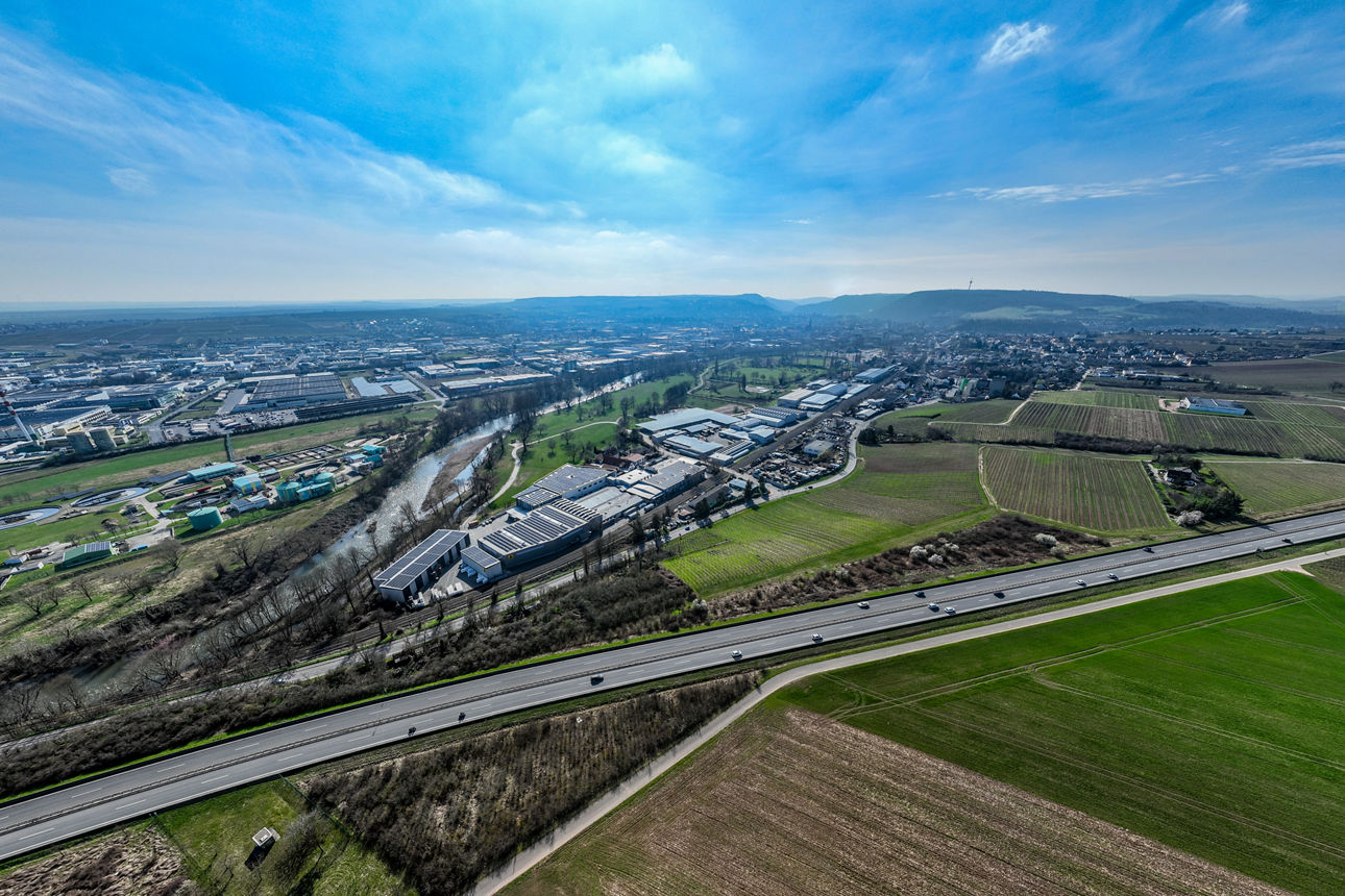 Luftaufnahme Gewerbegebiet