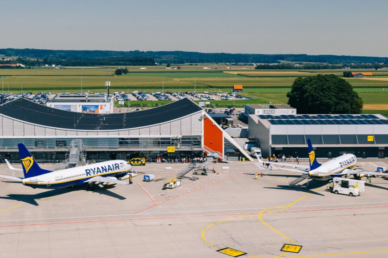Aufnahme von Flughafen Memmingen