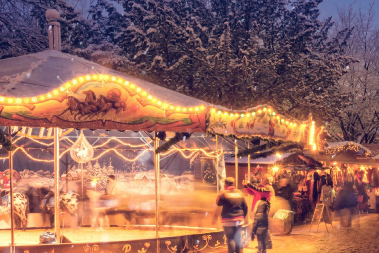 Foto eines Weihnachtsmarktes