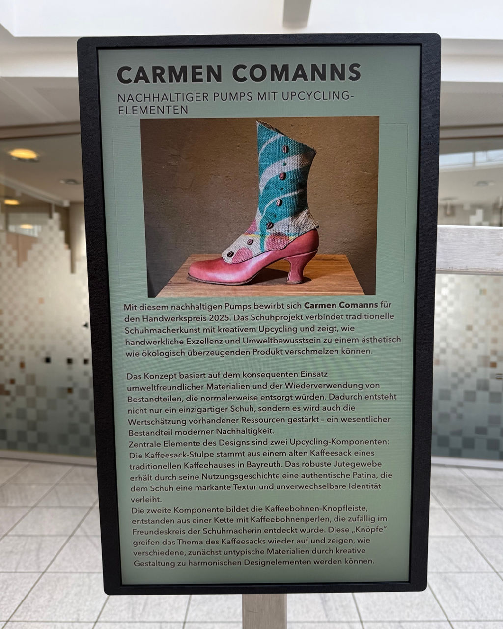 Nachhaltigkeit – Frau Comanns.