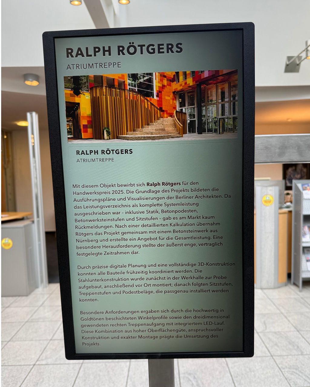 Traditionelles Handwerk – Herr Rötgers.