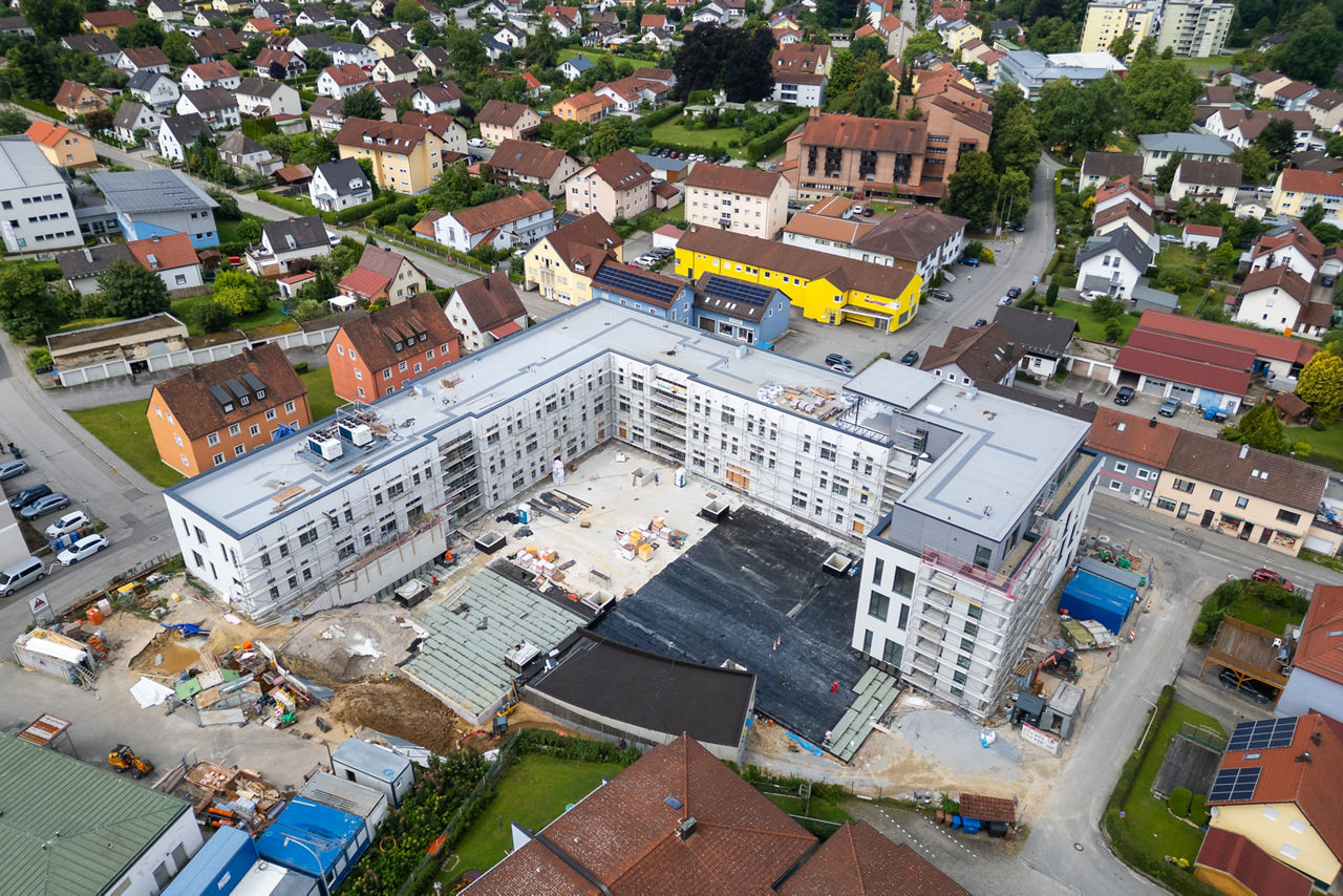 Drohenaufnahmen VR-Quartier