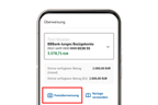 Screenshot der Funktion Fotoüberweisung in der BBBank-BankingApp