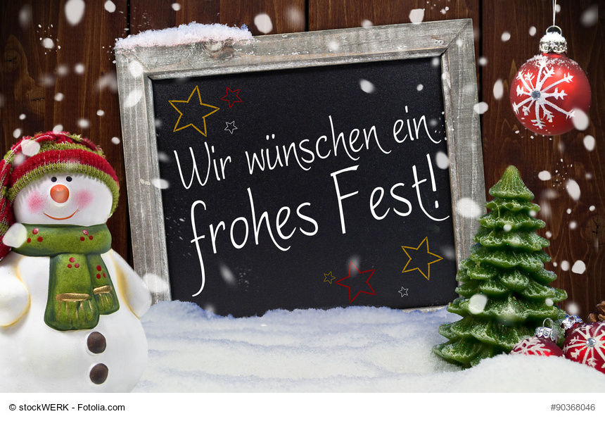 Wir wünschen Euch ein frohes Fest