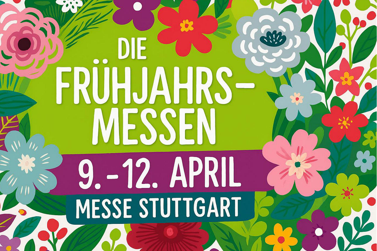 Das Logo der Frühjarhsmesse, 09. bis 12. April 2026 Messe Stuttgart