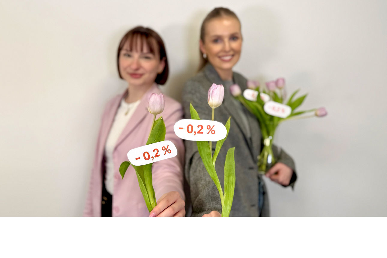 Zinsrabatt von -0,2 Prozent für Ihre private Baufinanzierung