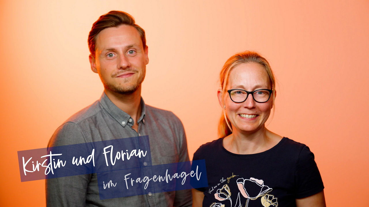 Kirstin und Florian im Fragenhagel