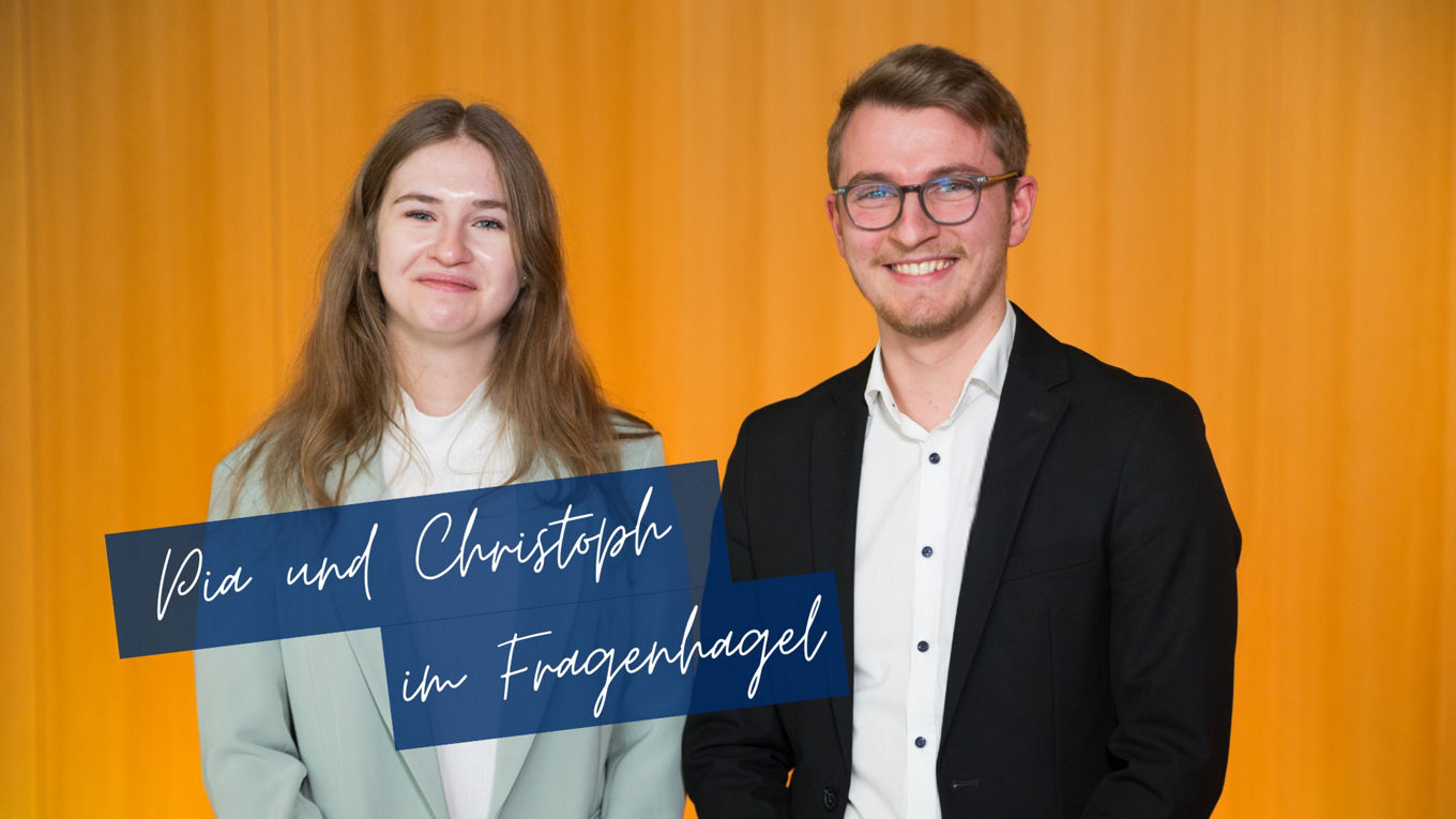 Pia und Christoph im Fragenhagel