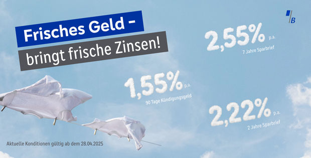 Legen Sie Ihr Erspartes zu fairen Zinsen an