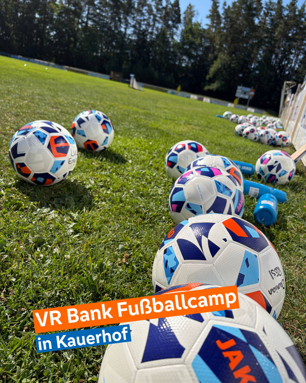 Aufnahme der Teilnehmer/-innen des Fußballcamps in Kauerhof
