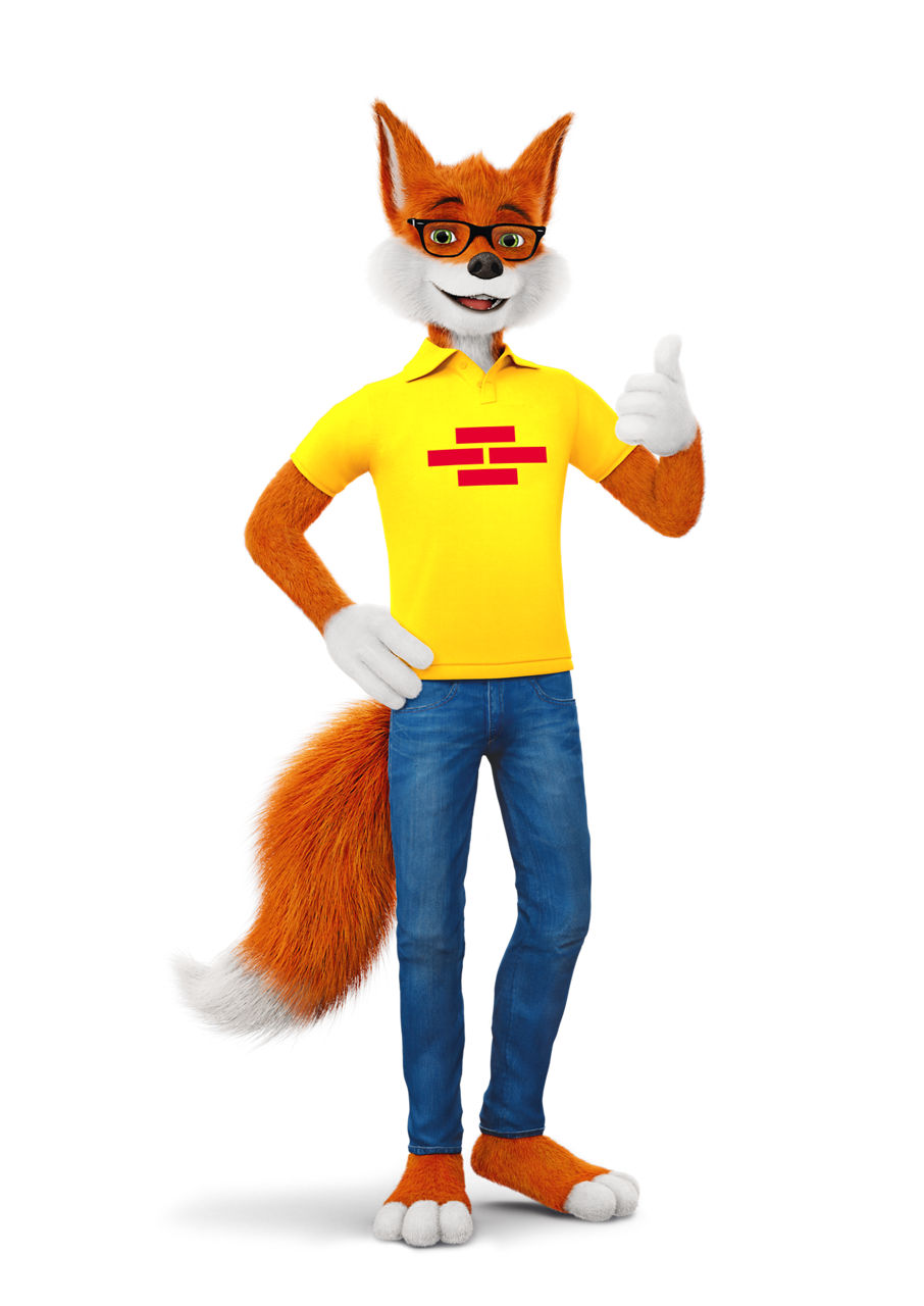 BSH Fuchs zeigt Daumen hoch