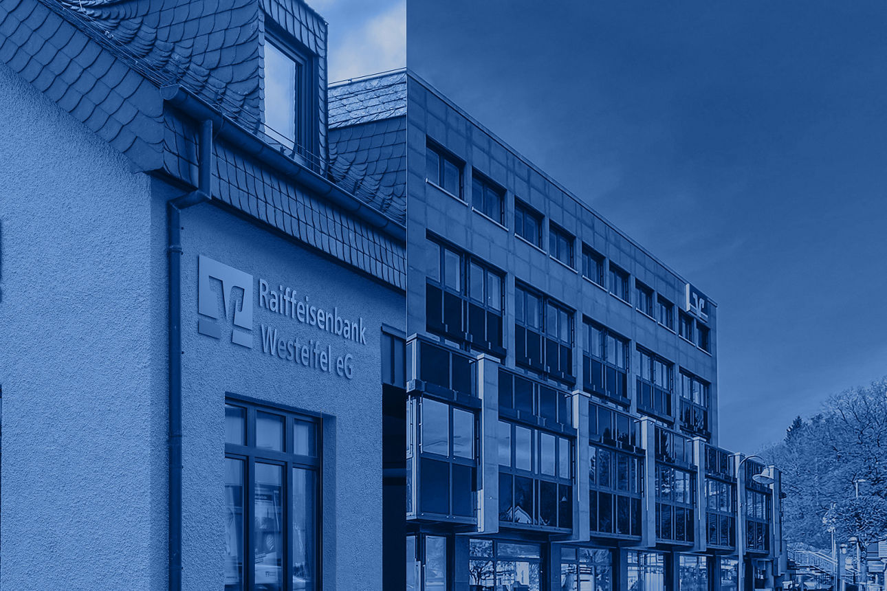 Ein Gebäude der Raiffeisenbank Westeifel eG.