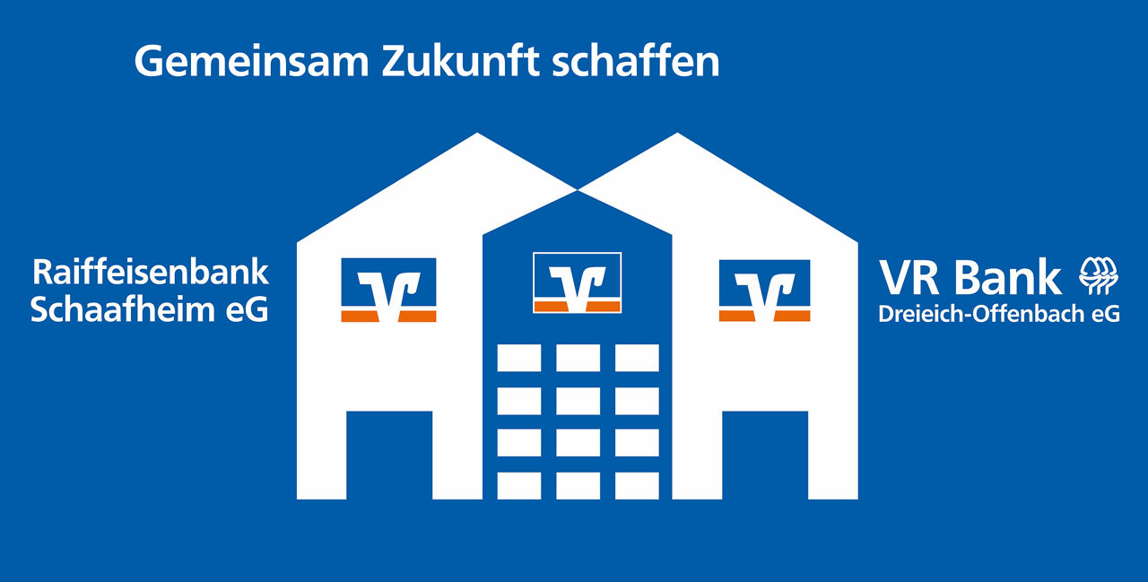 Die zwei Häuser der Fusionspartner zu einem verschmelzt