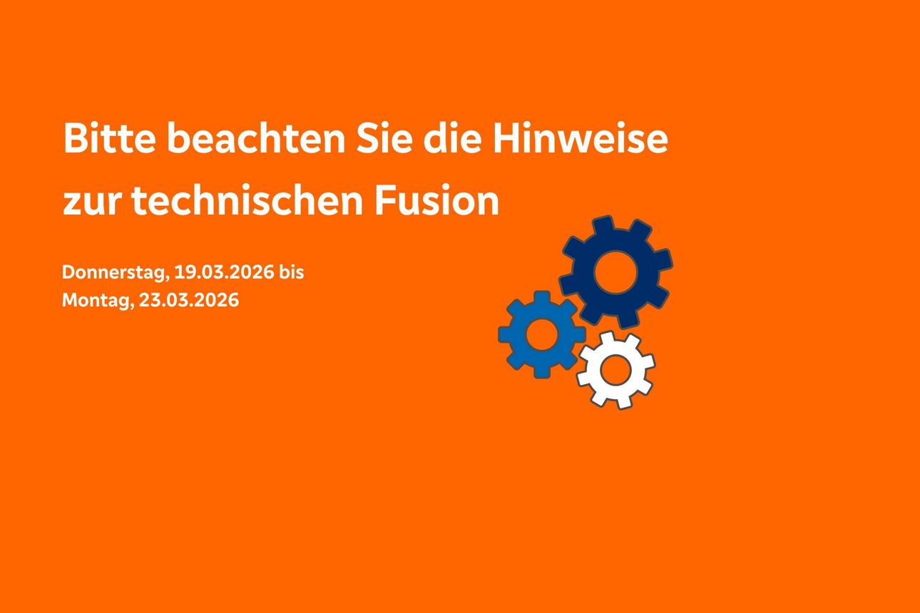 Fusionshinweis mit Datum